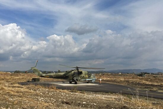 Russia uses helicopters in the operation against the IS in Syria