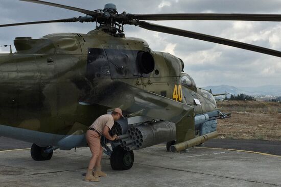 Russia uses helicopters in the operation against the IS in Syria