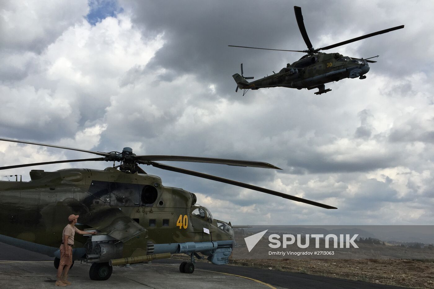 Russia uses helicopters in the operation against the IS in Syria