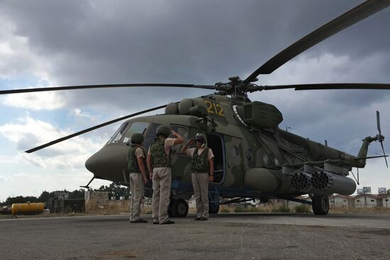 Russia uses helicopters in the operation against the IS in Syria