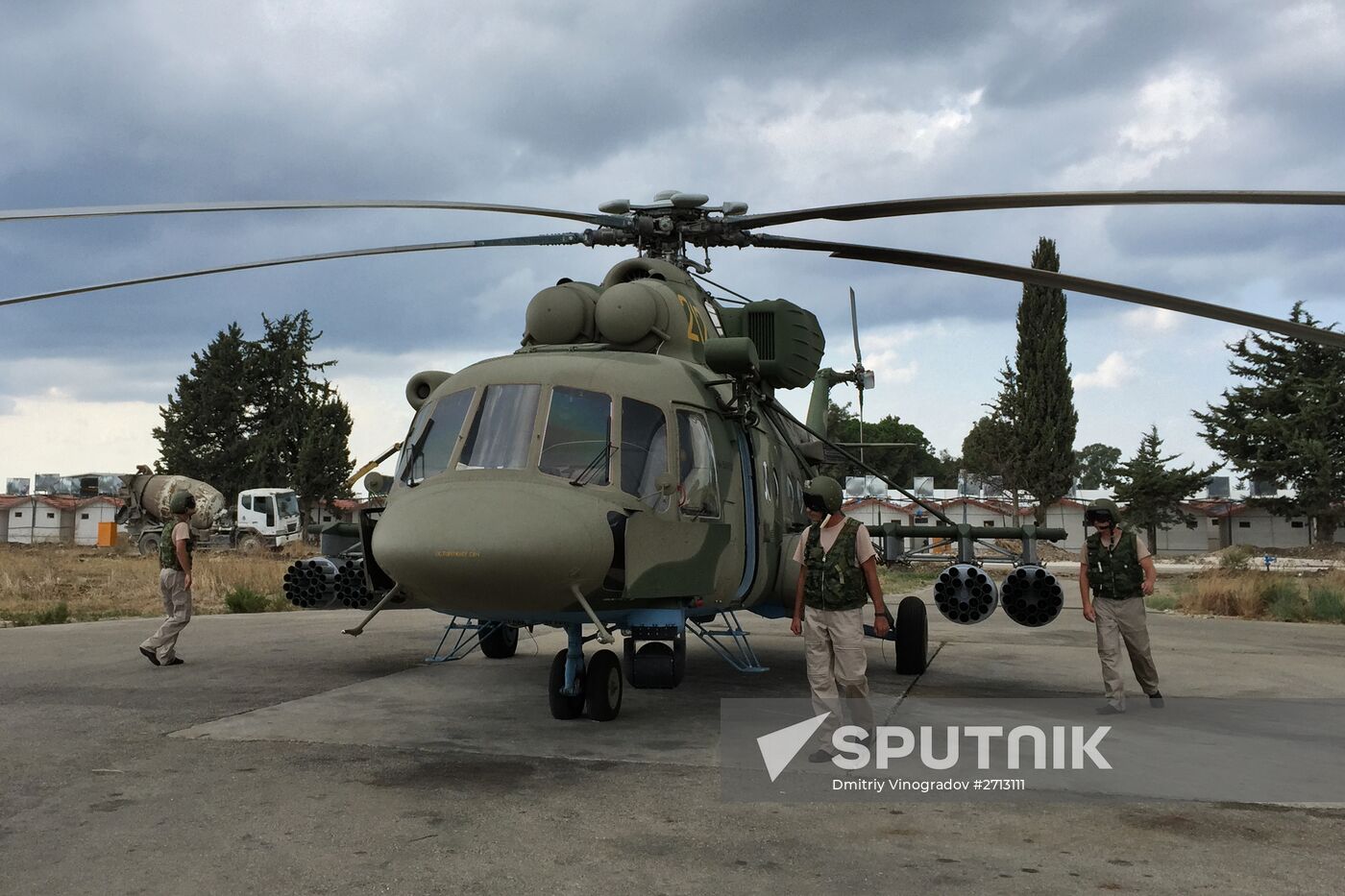 Russia uses helicopters in the operation against the IS in Syria