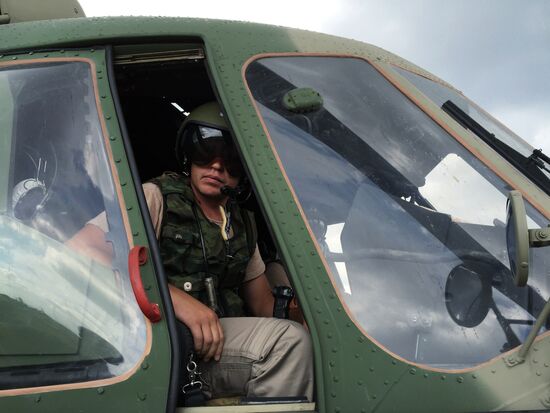 Russia uses helicopters in the operation against the IS in Syria