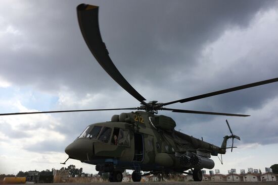 Russia uses helicopters in the operation against the IS in Syria