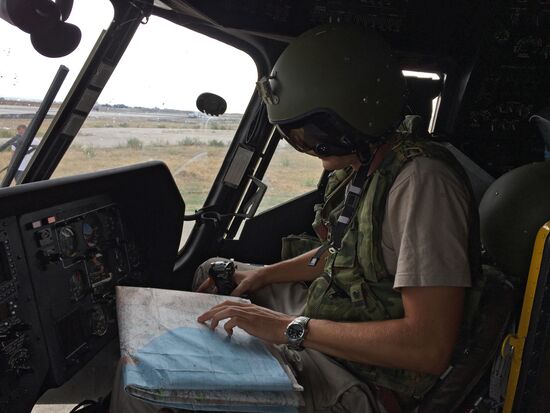 Russia uses helicopters in the operation against the IS in Syria