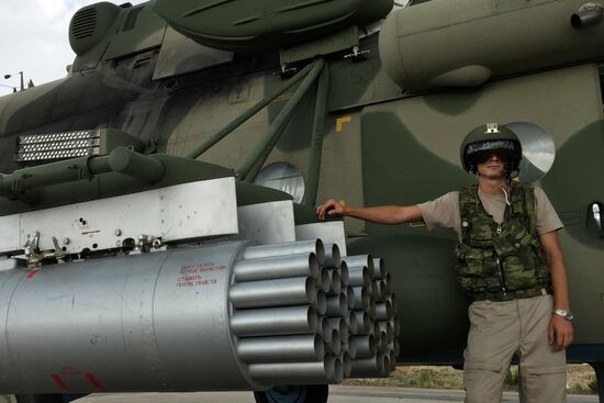 Russia uses helicopters in the operation against the IS in Syria