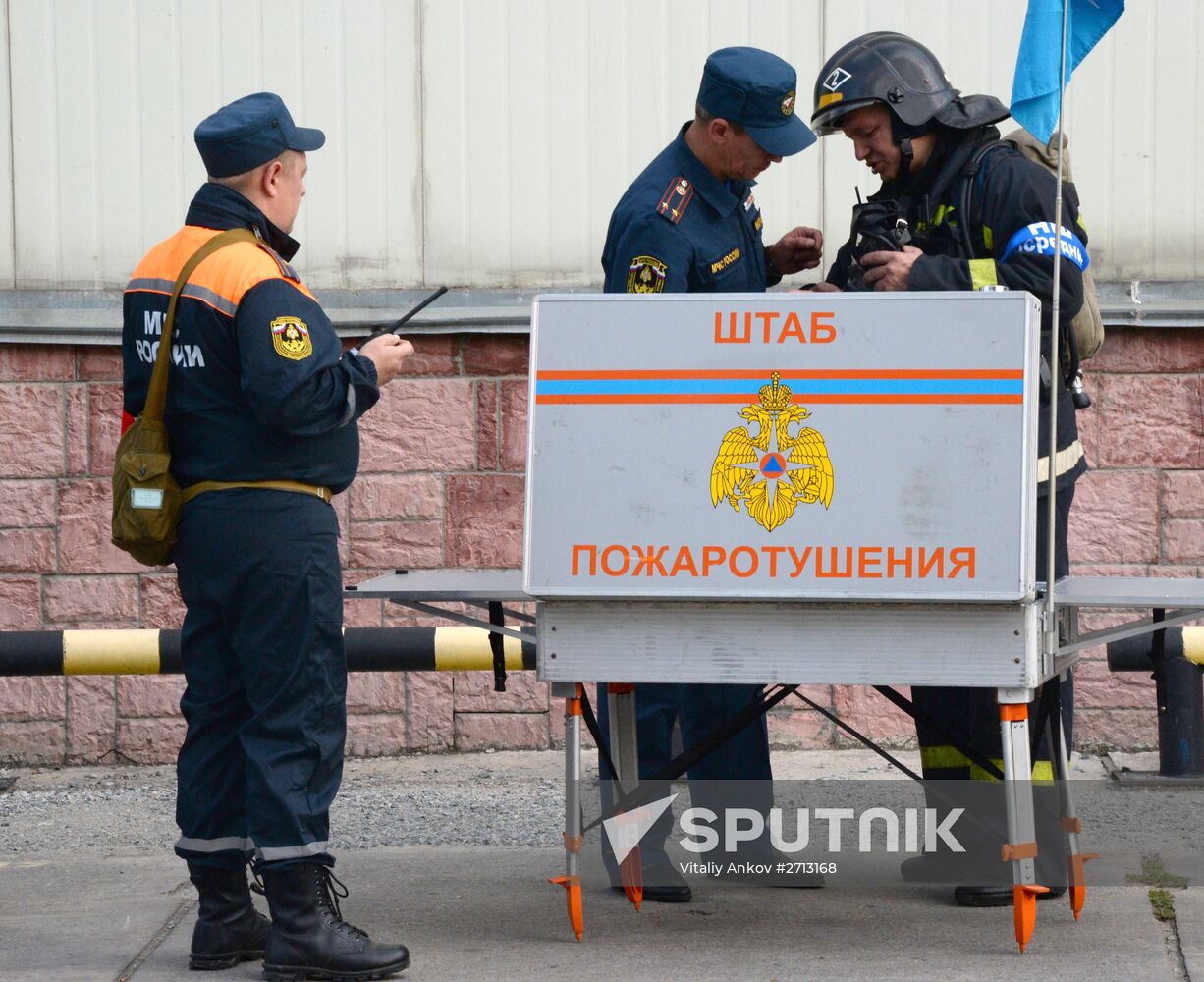 Emergencies Ministry holds exercises to eliminate harmful chemicals in Vladivostok