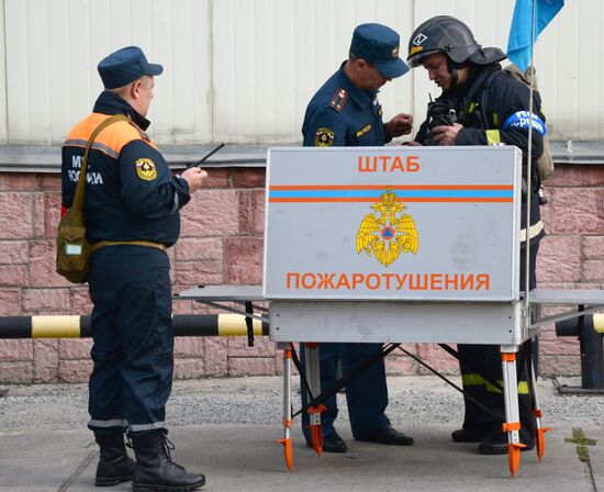 Emergencies Ministry holds exercises to eliminate harmful chemicals in Vladivostok