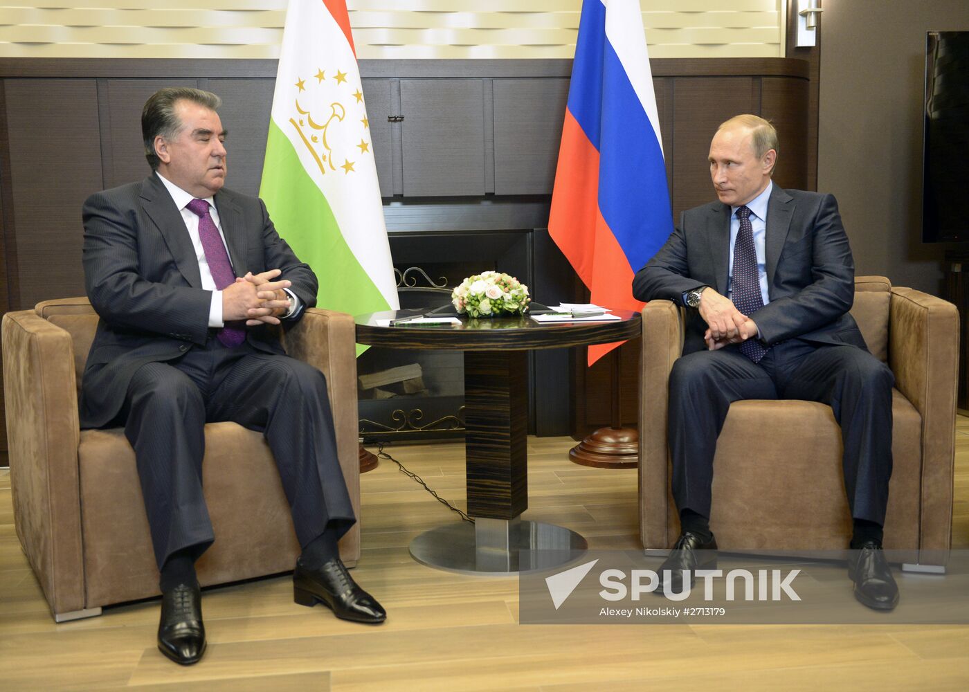 President Vladimir Putin's working meeting with Tajik President Emomali Rahmon