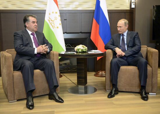 President Vladimir Putin's working meeting with Tajik President Emomali Rahmon