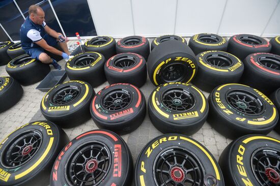 Preparation for Formula 1 Russian Grand Prix