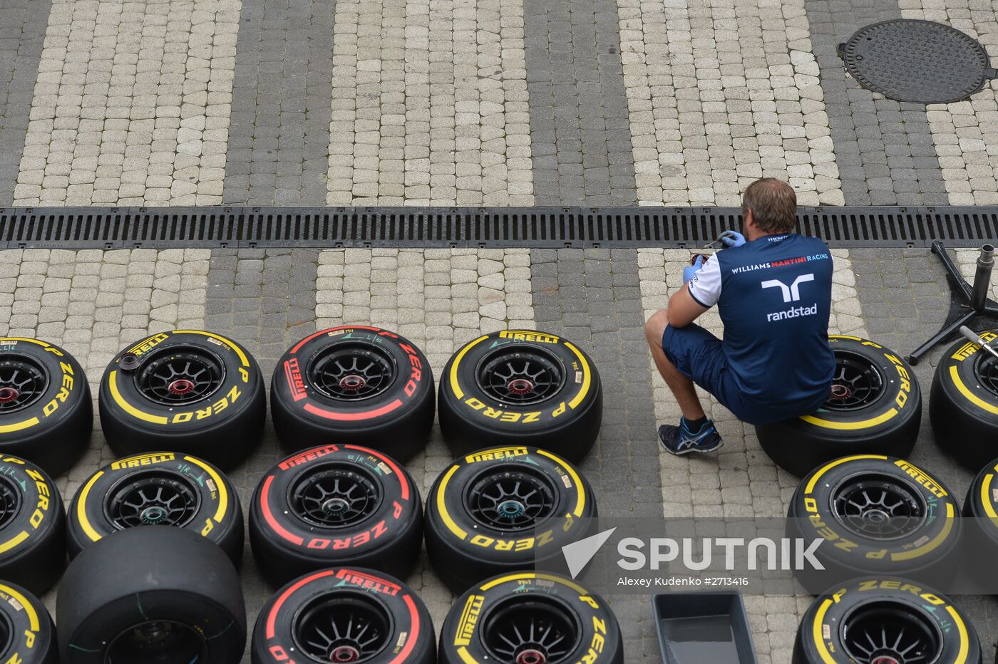 Preparation for Formula 1 Russian Grand Prix
