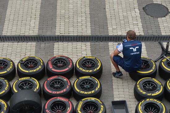Preparation for Formula 1 Russian Grand Prix