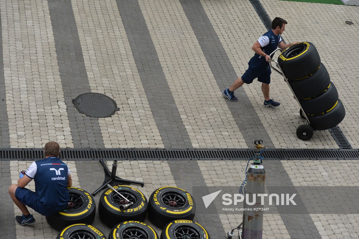 Preparation for Formula 1 Russian Grand Prix