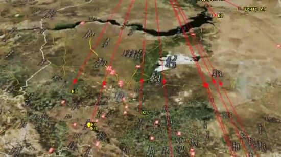 Caspian Flotilla ships fire missiles to attack ISIL positions in Syria