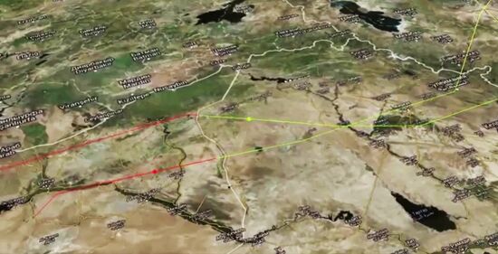 Caspian Flotilla ships fire missiles to attack ISIL positions in Syria