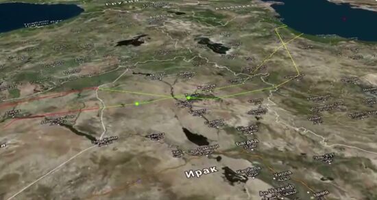 Caspian Flotilla ships fire missiles to attack ISIL positions in Syria