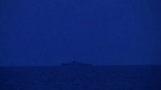 Caspian Flotilla ships fire missiles to attack ISIL positions in Syria