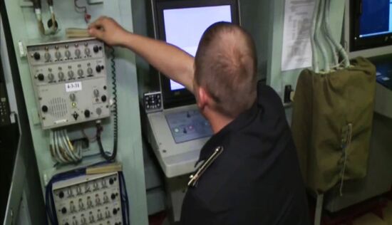 Caspian Flotilla ships fire missiles to attack ISIL positions in Syria