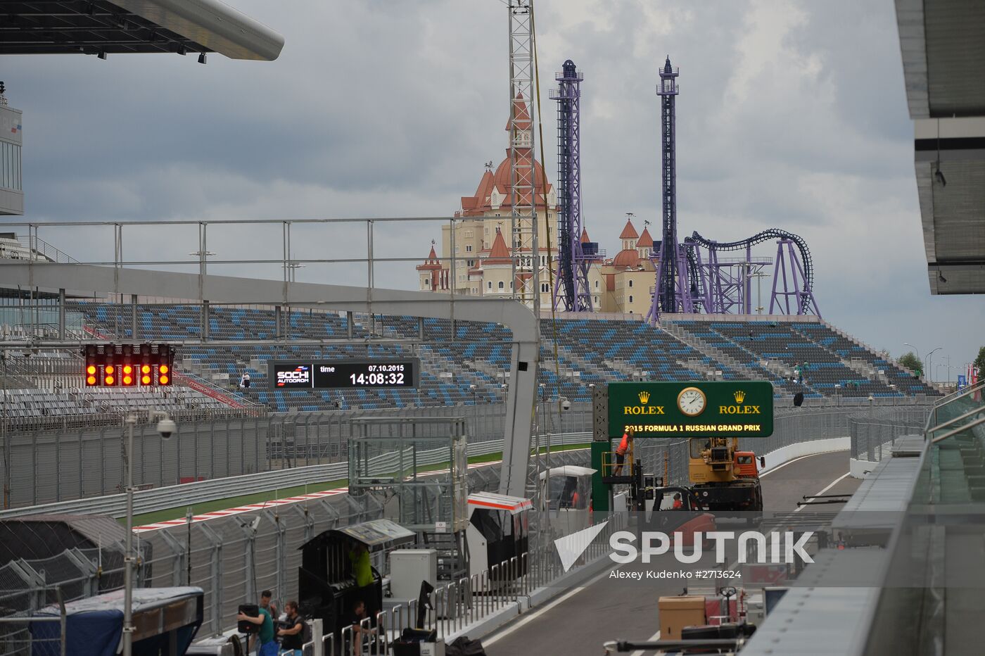 Preparation for Formula 1 Russian Grand Prix