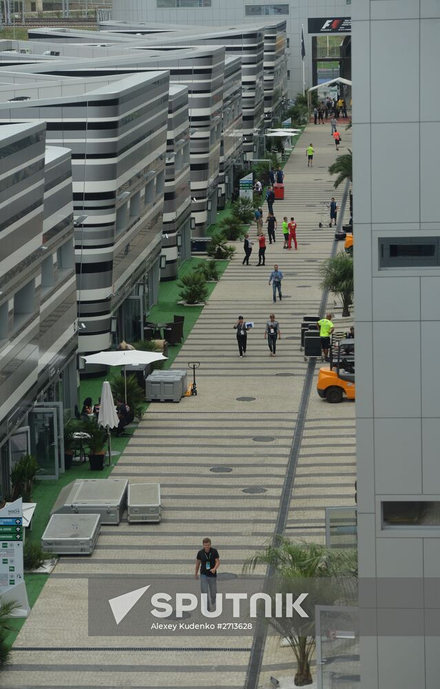 Preparation for Formula 1 Russian Grand Prix