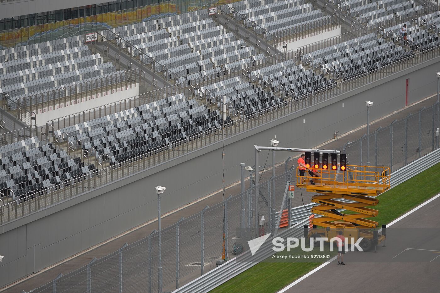 Preparation for Formula 1 Russian Grand Prix