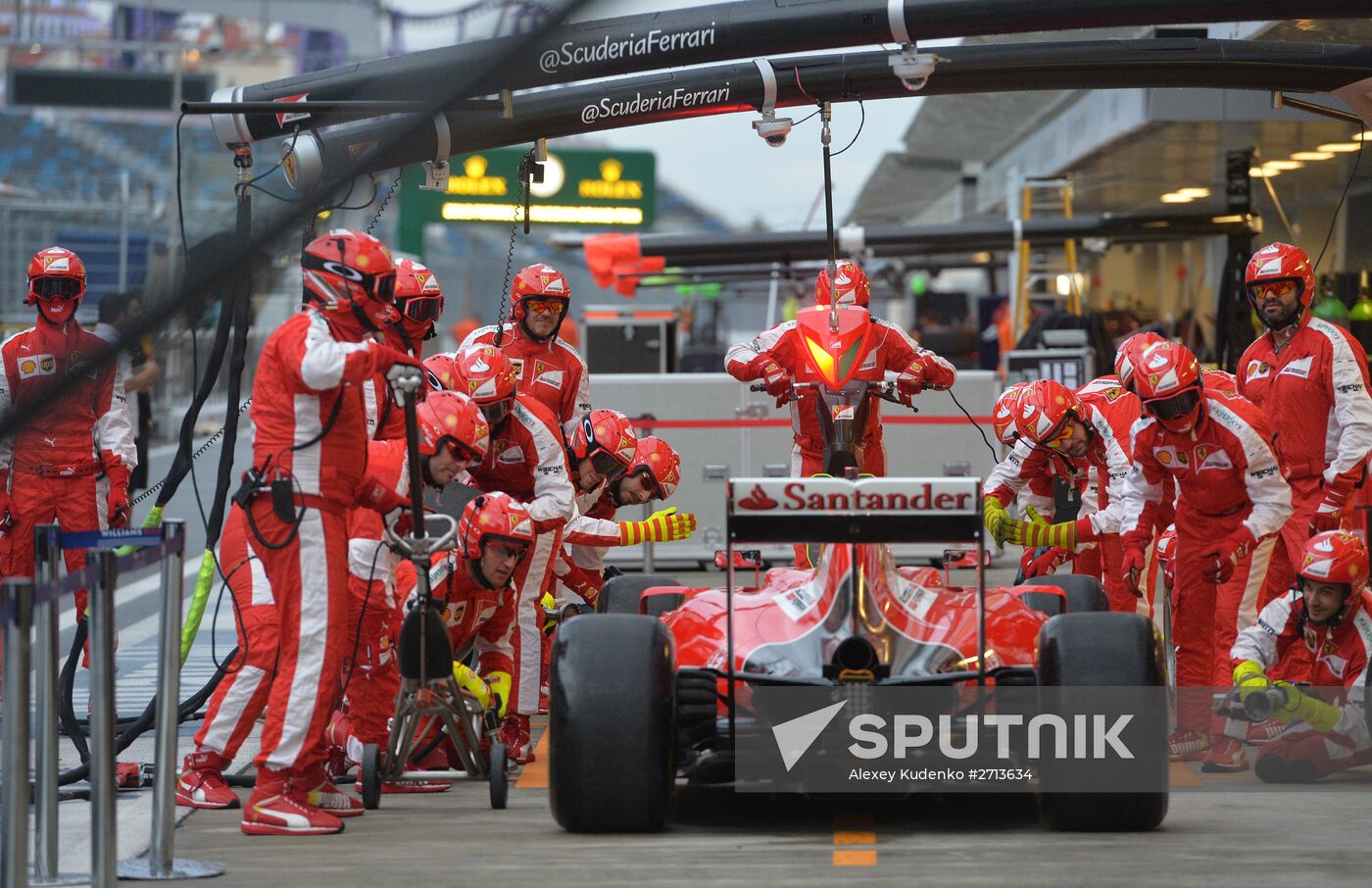 Preparation for Formula 1 Russian Grand Prix
