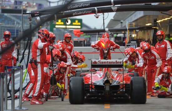Preparation for Formula 1 Russian Grand Prix