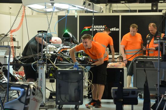 Preparation for Formula 1 Russian Grand Prix