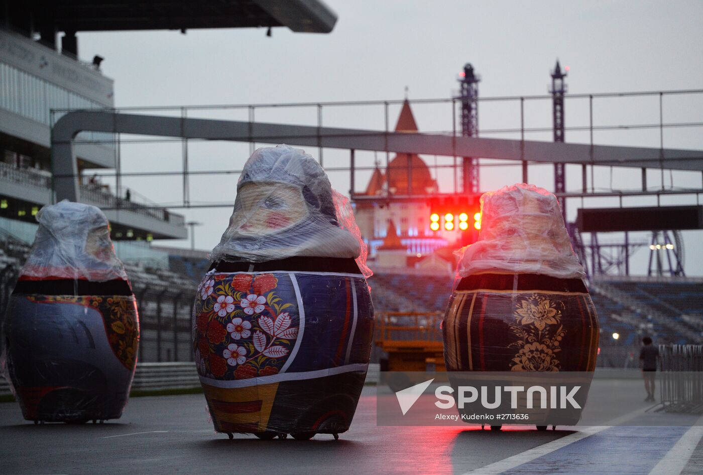 Preparation for Formula 1 Russian Grand Prix