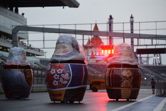 Preparation for Formula 1 Russian Grand Prix