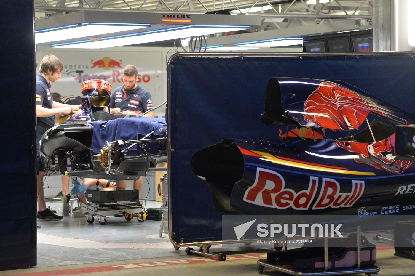 Preparation for Formula 1 Russian Grand Prix