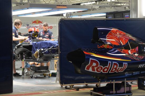Preparation for Formula 1 Russian Grand Prix