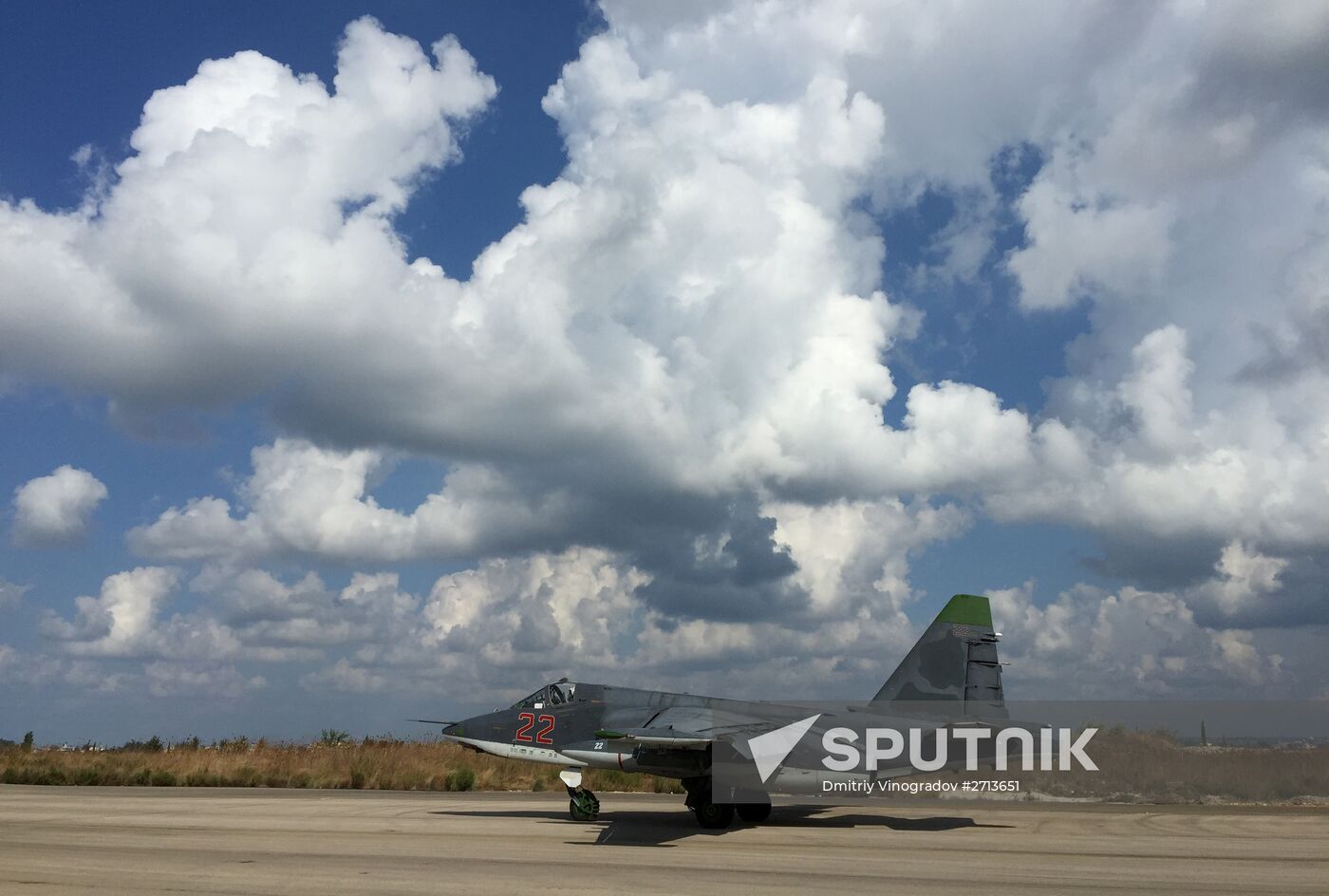 Russian military aircraft at Syria's Hmeimim airfield