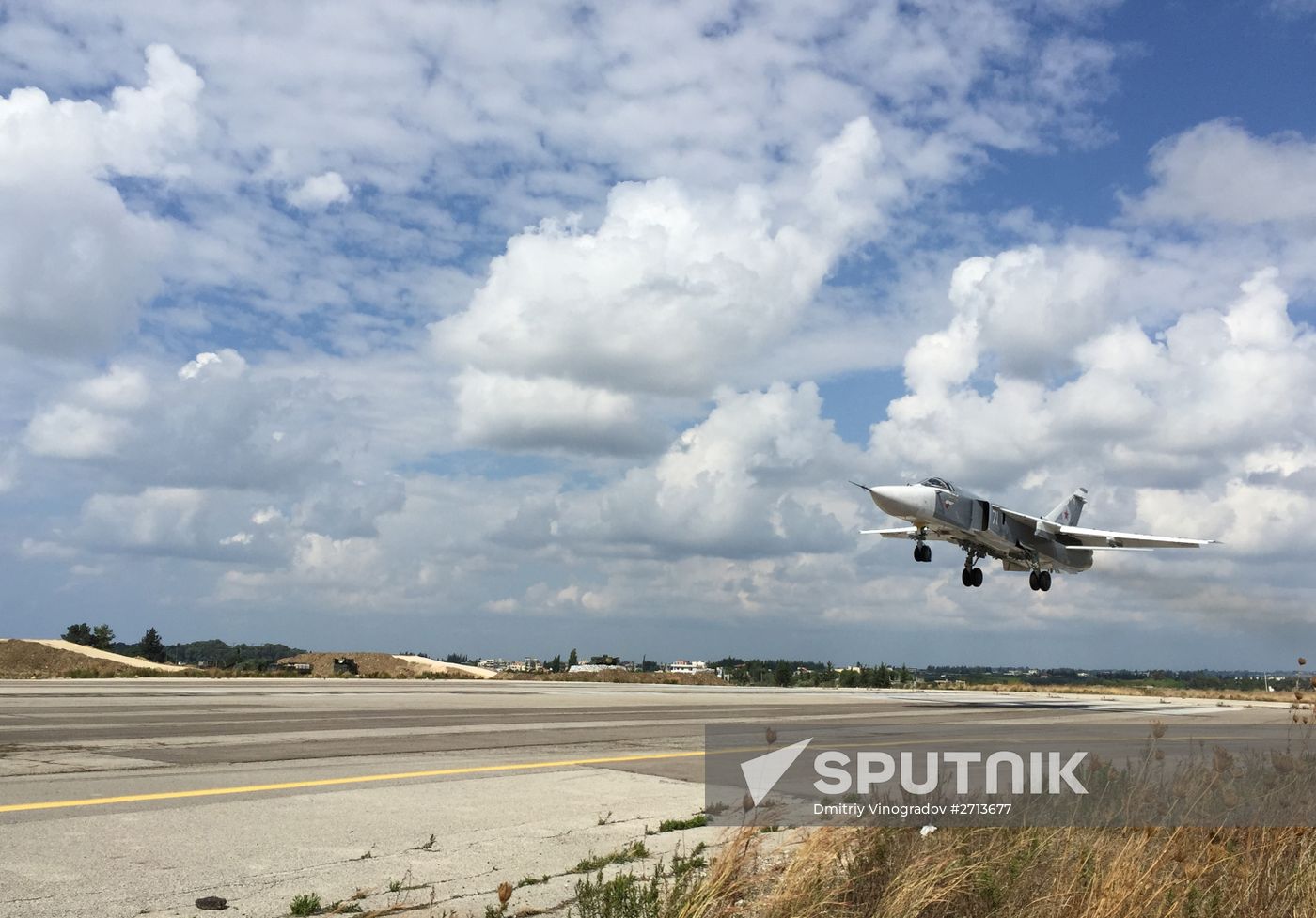 Russian military aircraft at Syria's Hmeimim airfield