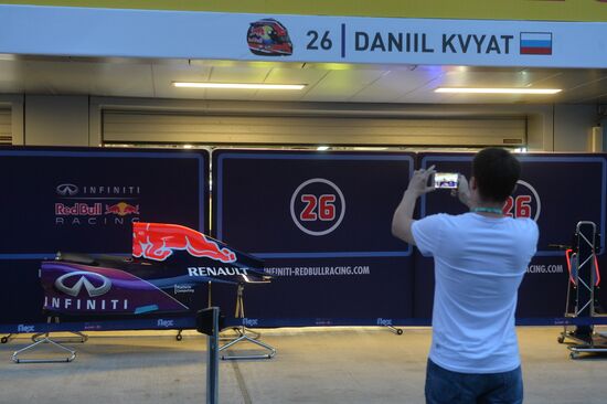 Preparation for Formula 1 Russian Grand Prix