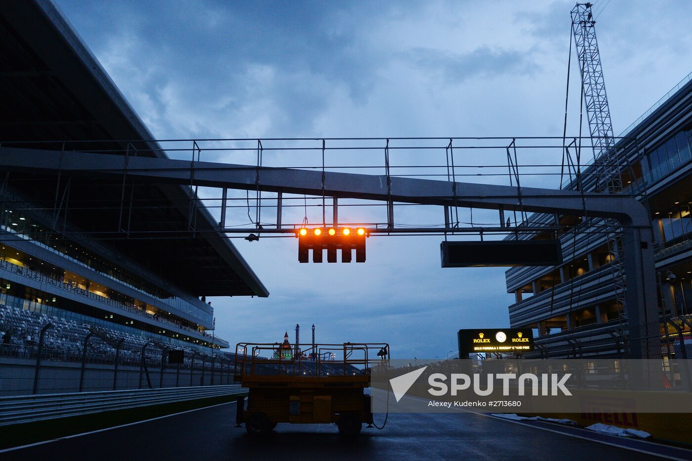 Preparation for Formula 1 Russian Grand Prix