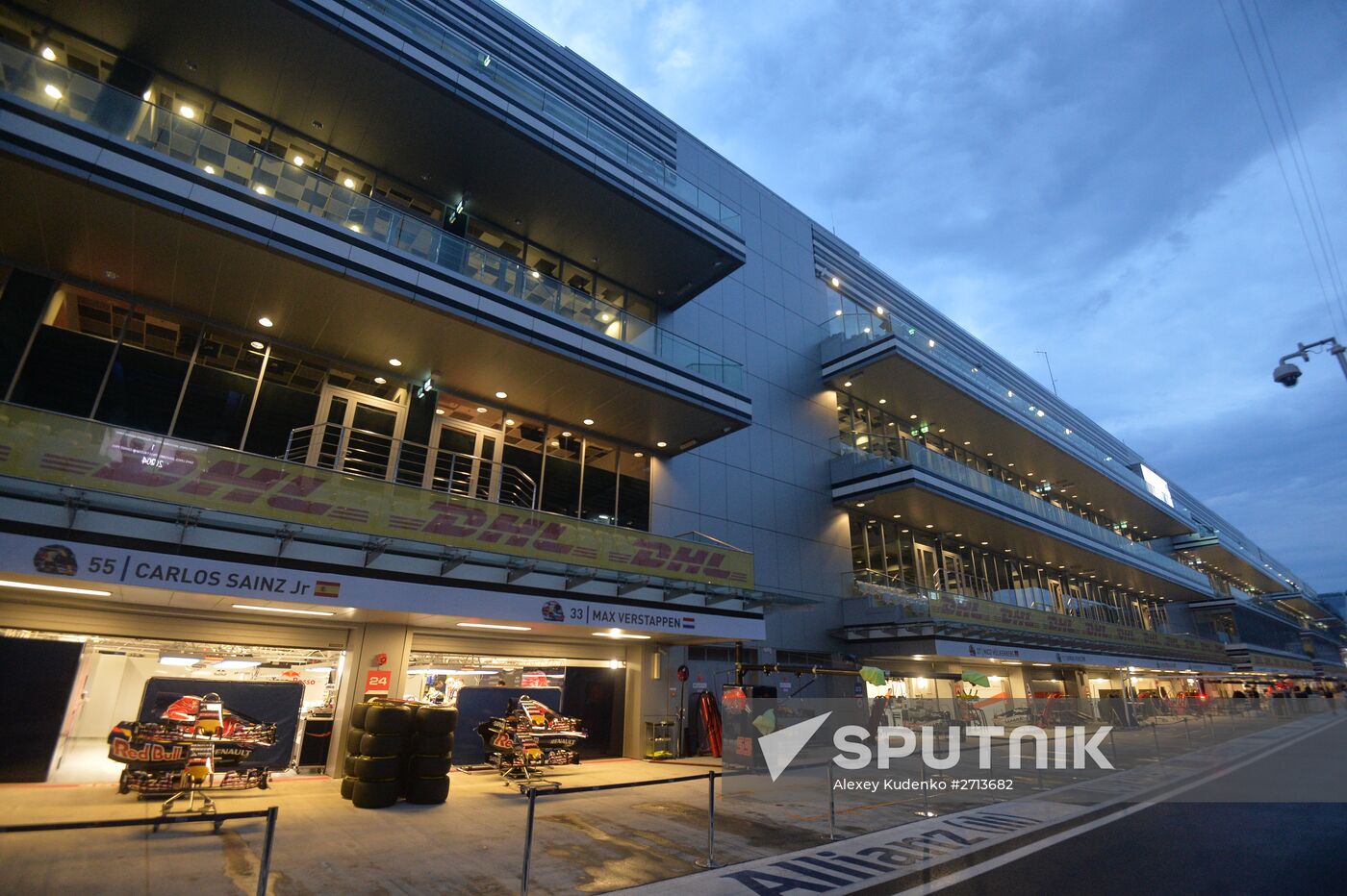 Preparation for Formula 1 Russian Grand Prix