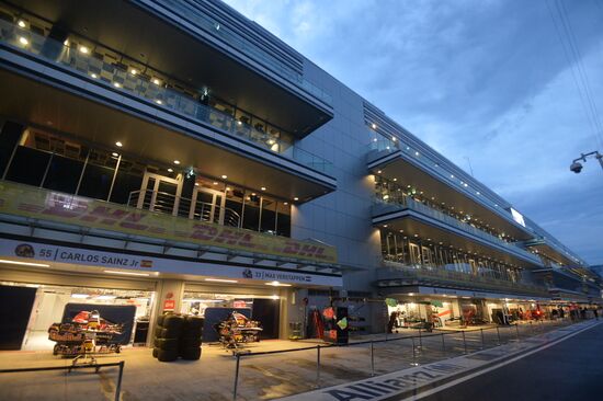 Preparation for Formula 1 Russian Grand Prix
