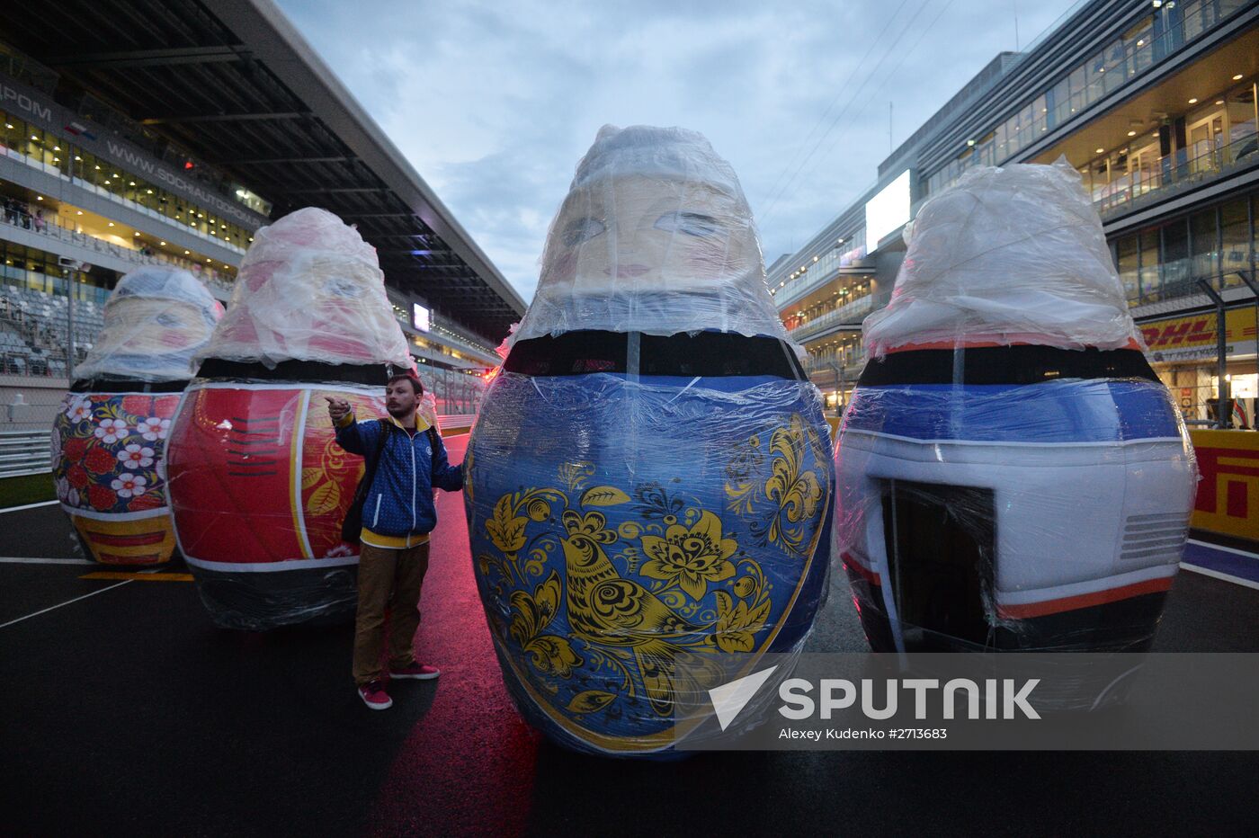Preparation for Formula 1 Russian Grand Prix