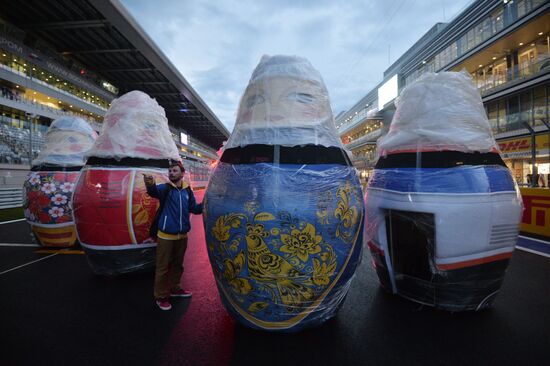 Preparation for Formula 1 Russian Grand Prix