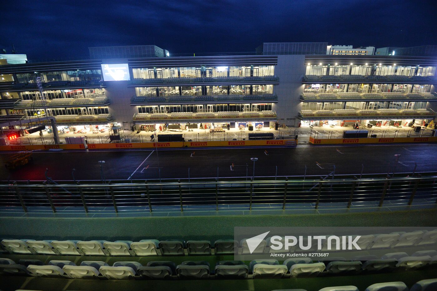 Preparation for Formula 1 Russian Grand Prix