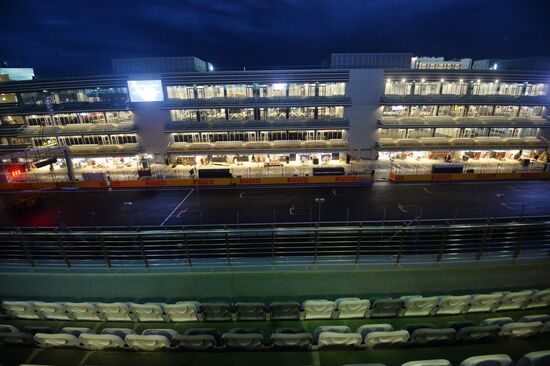 Preparation for Formula 1 Russian Grand Prix