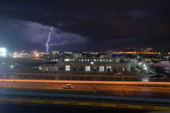 Preparation for Formula 1 Russian Grand Prix