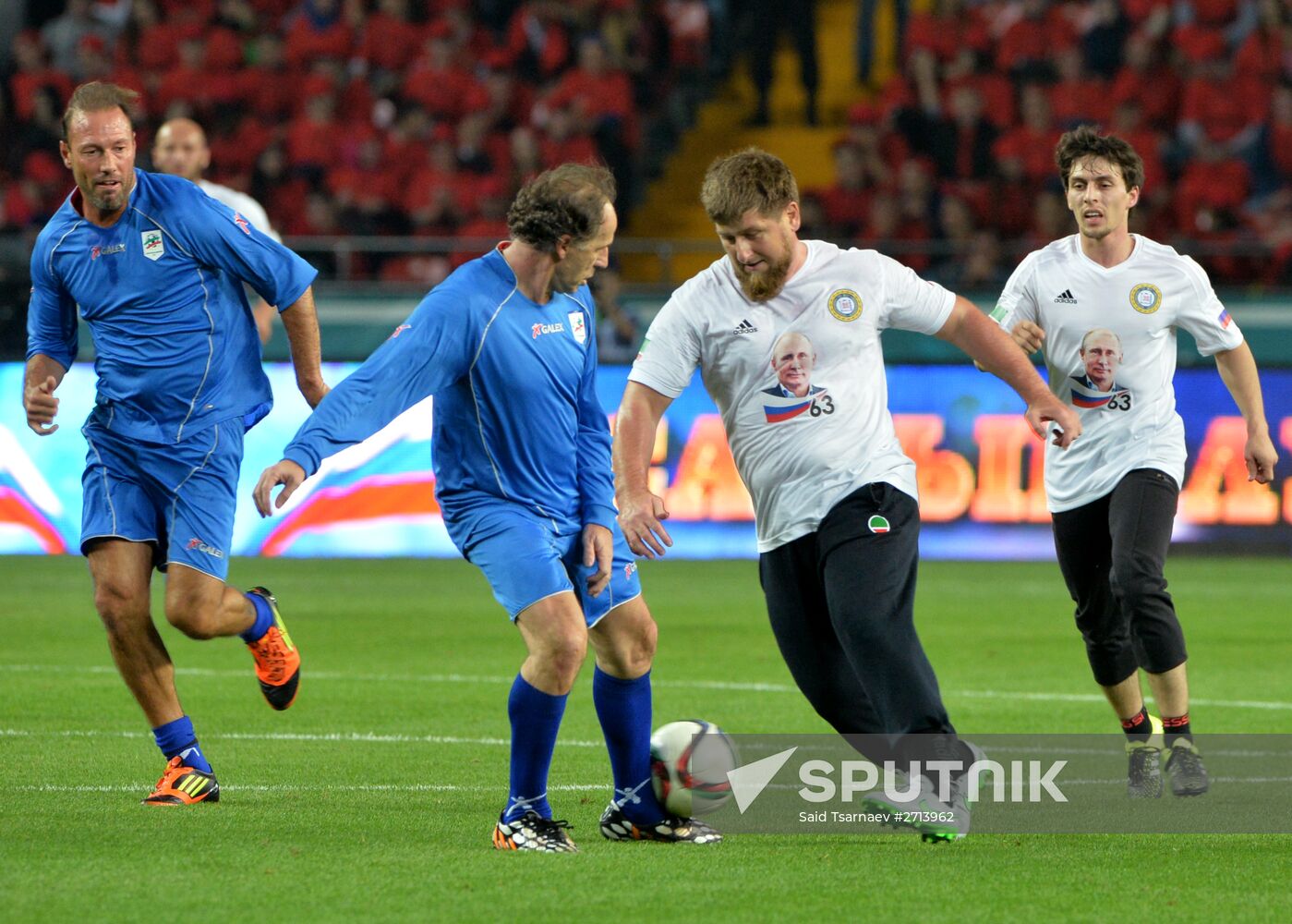 Football. Friendly match between Leader-63 team (Russia) and national team veterans (Italy)