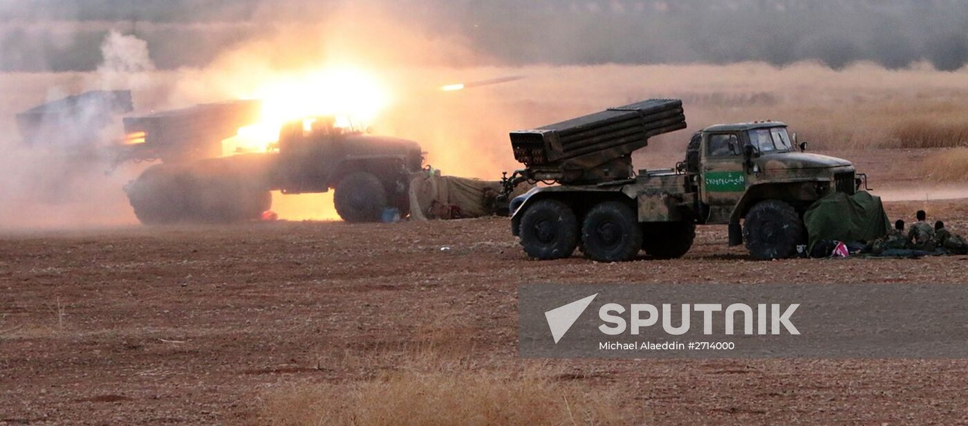 Syrian army takes offensive against ISIS militants in the north of Hama Governorate