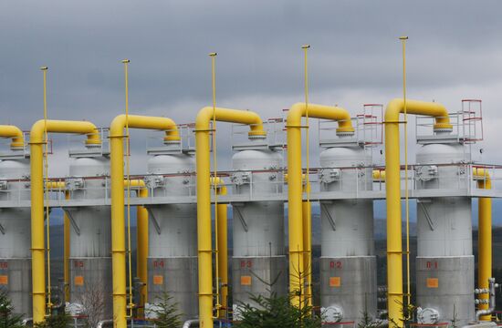 Mountain gas compressor station Volovets in Zakarpatie Region