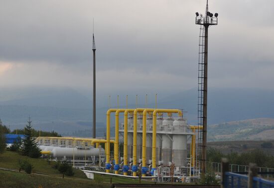 Mountain gas compressor station Volovets in Zakarpatie Region