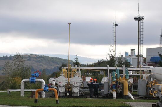 Mountain gas compressor station Volovets in Zakarpatie Region