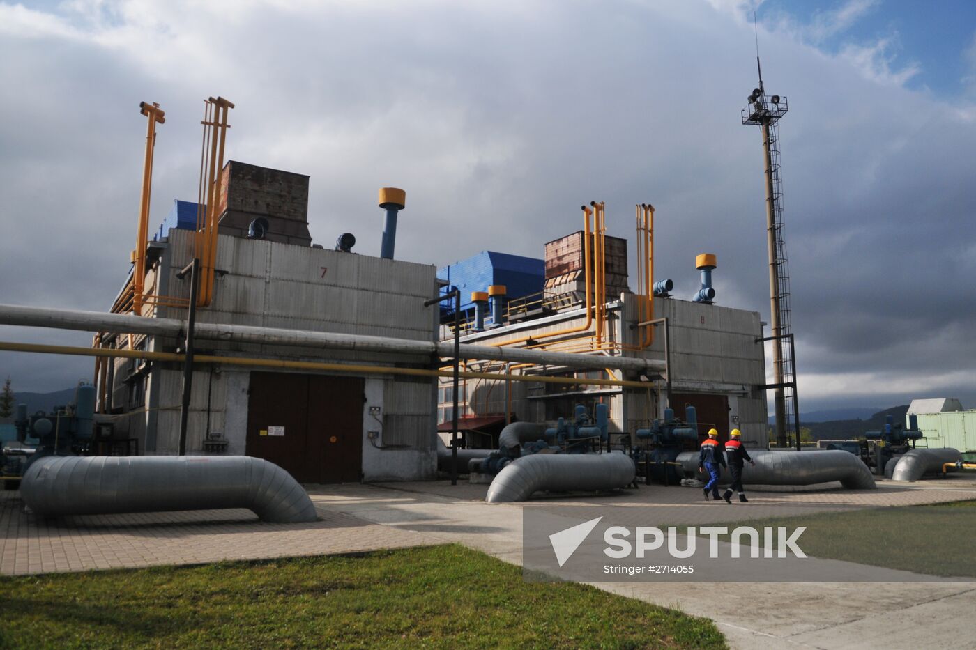 Mountain gas compressor station Volovets in Zakarpatie Region