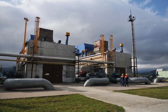 Mountain gas compressor station Volovets in Zakarpatie Region